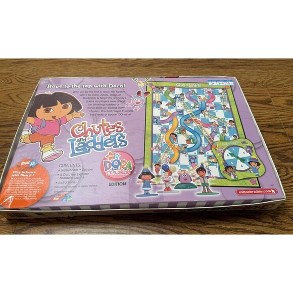Dora the Explorer Chutes and Ladders Edition Kids Fun Easy Board Game ,Milton Br - Picture 13 of 13